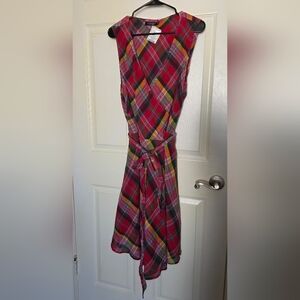 Lauren Ralph Lauren Madras Plaid Dress Sz 18